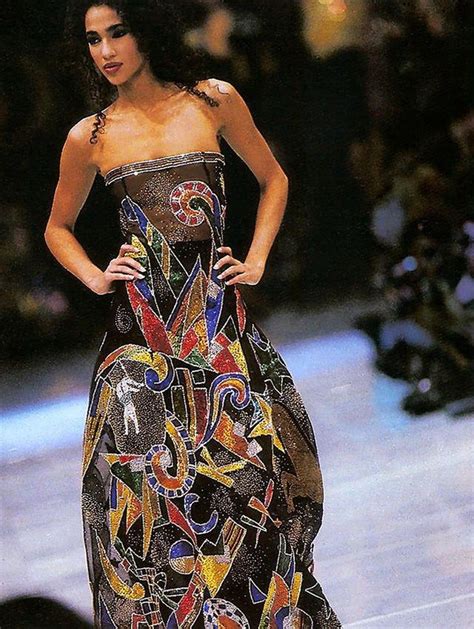 vintage versace couture dress|vintage Versace evening dresses.